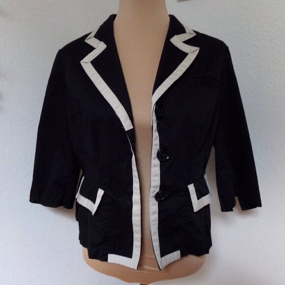 Michael Kors Black and Off White Top / Jacket - Picture 1 of 5